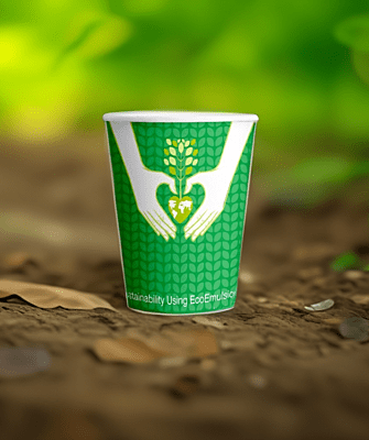 110 ML 100% BIO DEGRADABLE PAPER CUP - PACK OF 100
