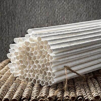 PAPER STRAW 6 MM 240 GSM PREMIUM QUALITY PACK OF 500 PIECES